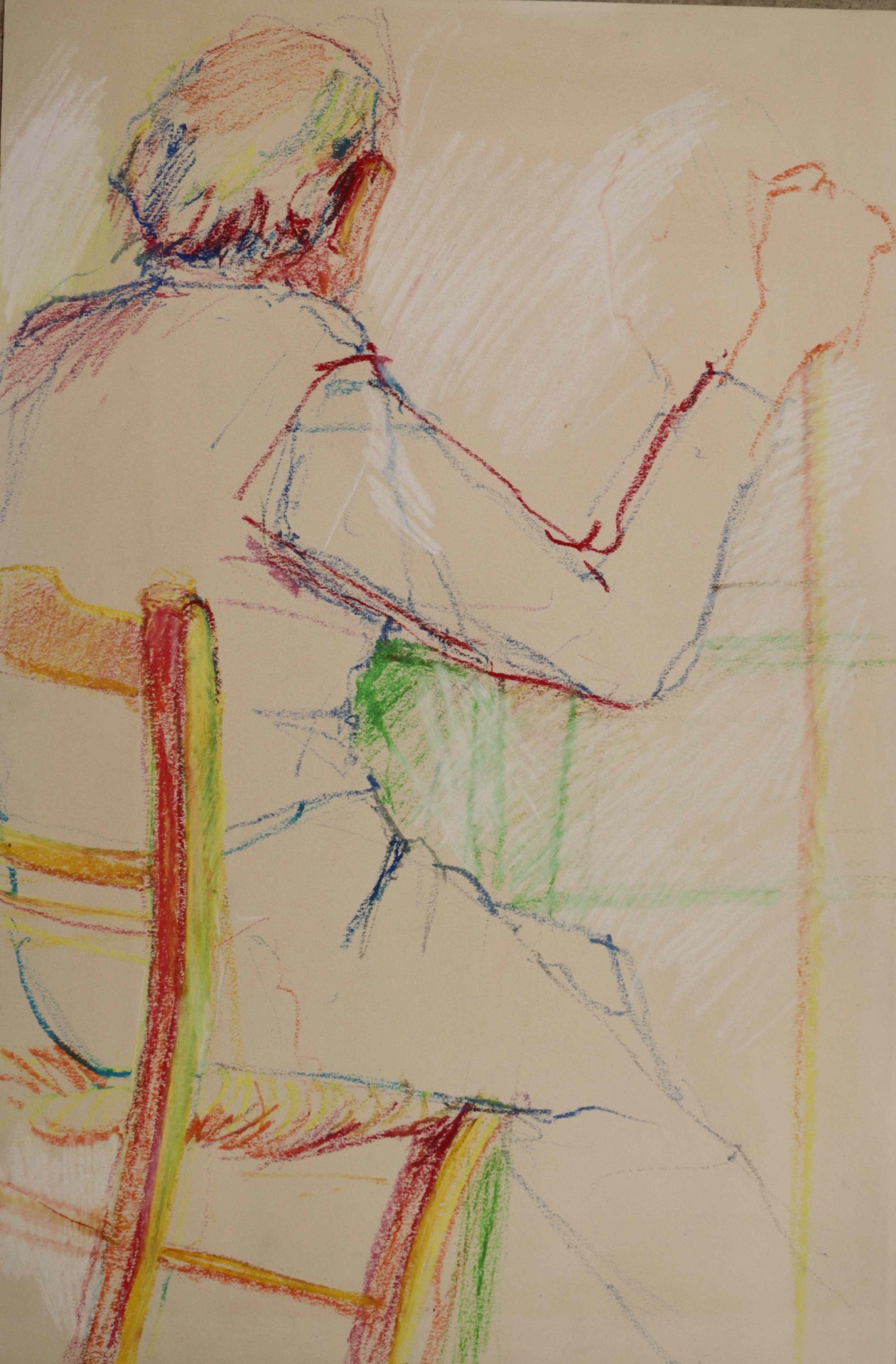 # 'Griek 2',  pastel/vetkrijt tekening
