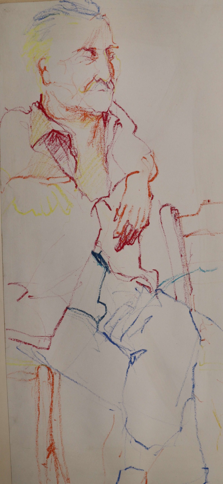 # 'Griek 3',  pastel/vetkrijt tekening