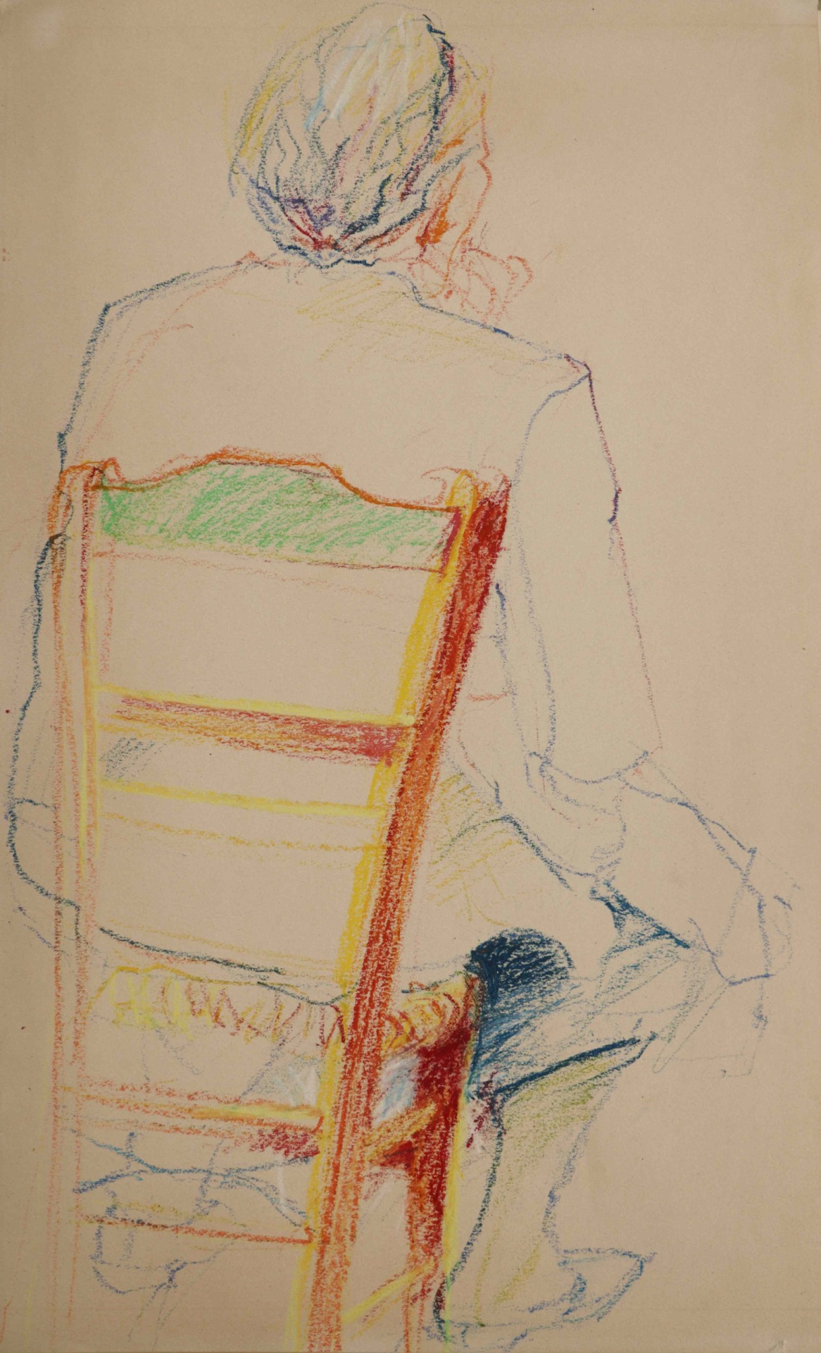 # 'María - Souya',  pastel/vetkrijt tekening
