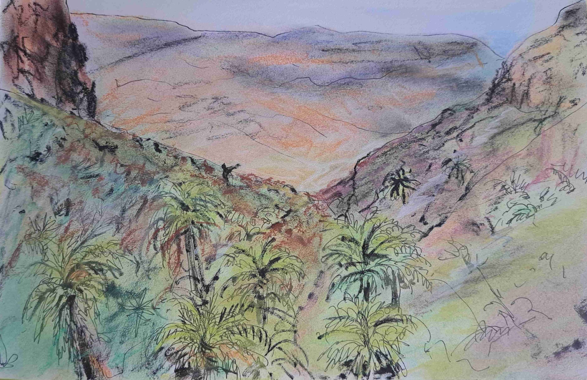 'La Gomera 4', gemengde techniek
