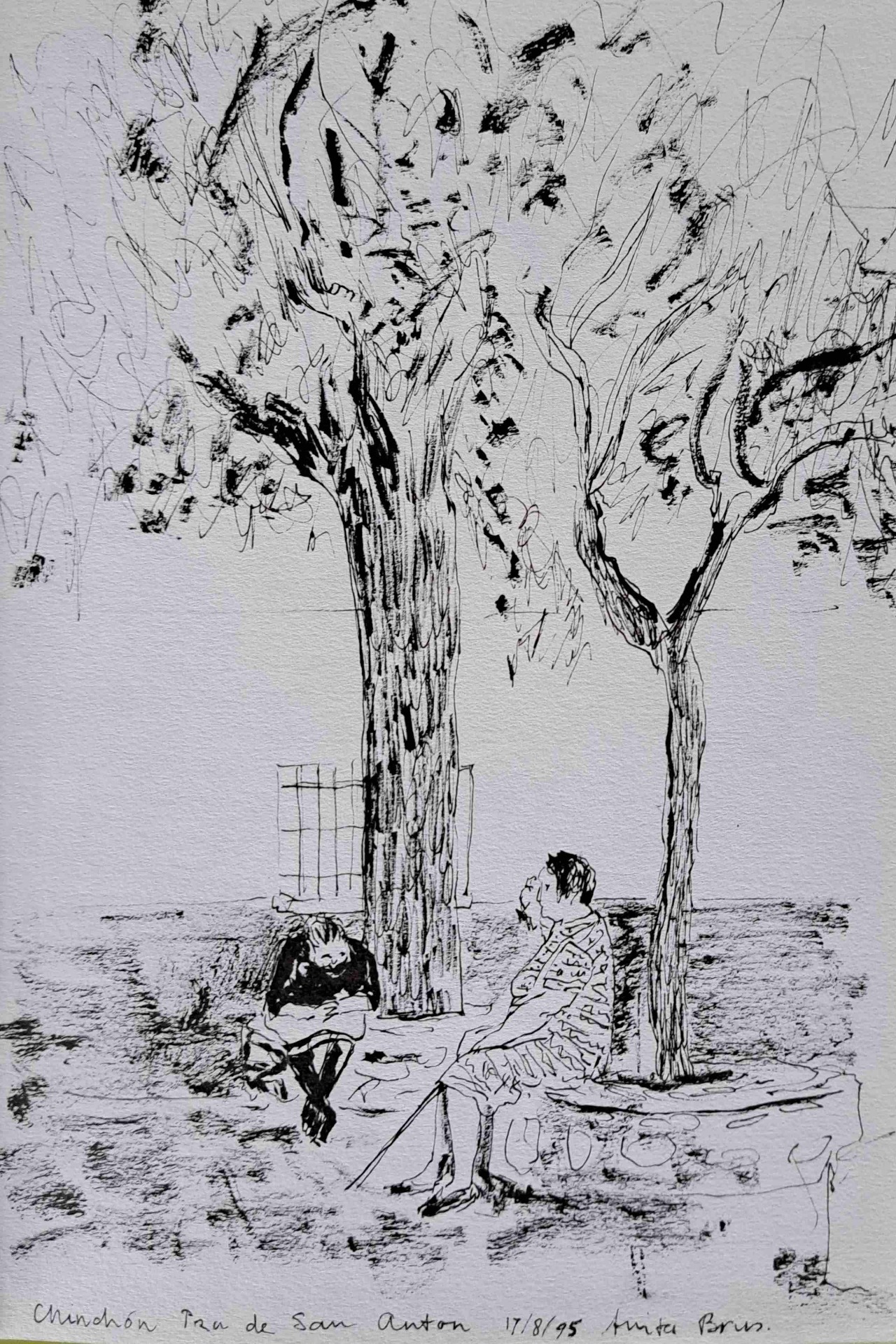 'Chinchón', pen/penseel/inkt