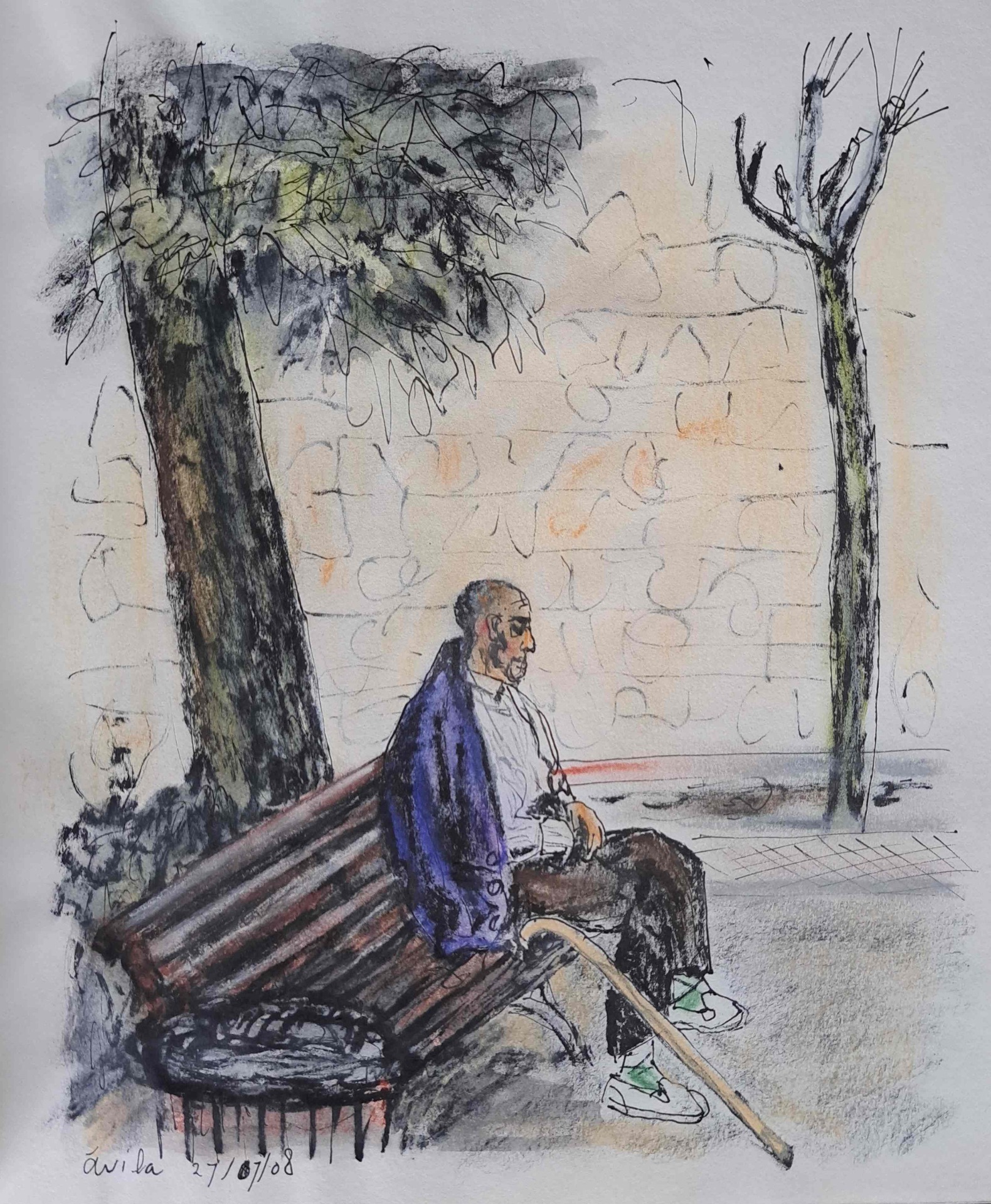 'Ávila', gemengde techniek